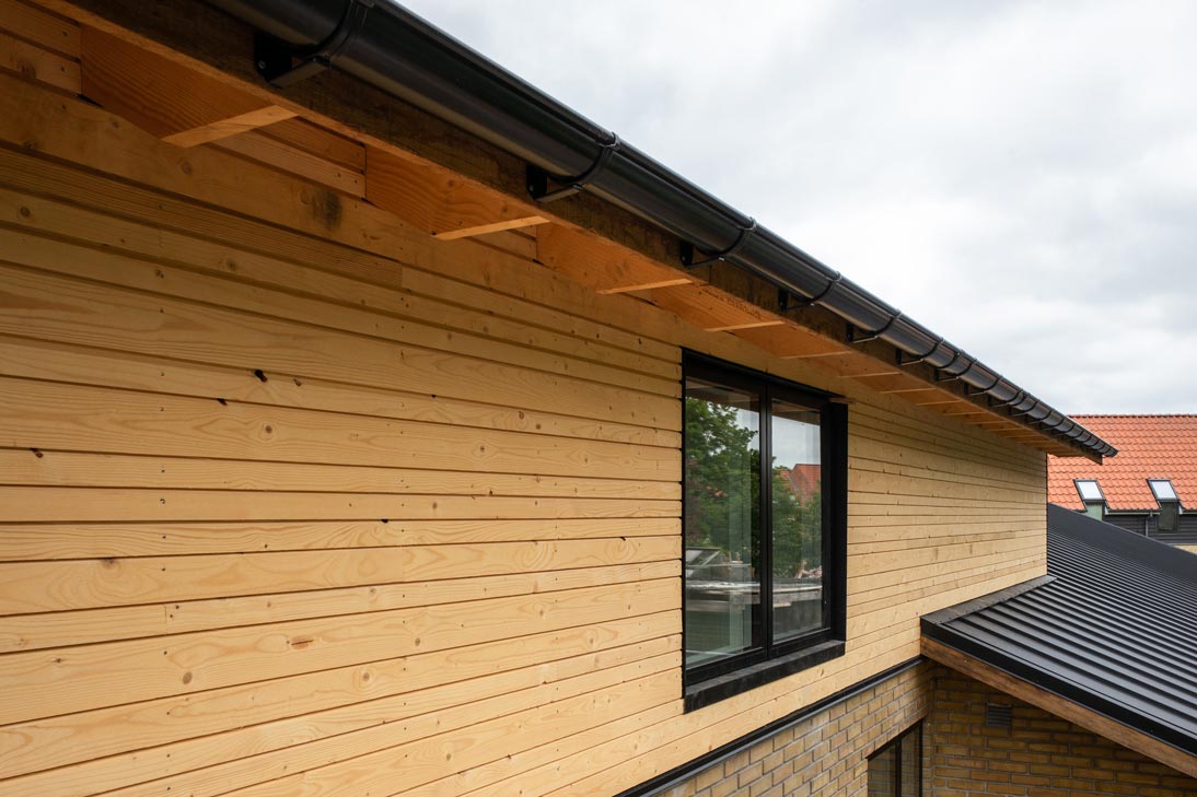 Hus bygget med Superwood facadebeklædning